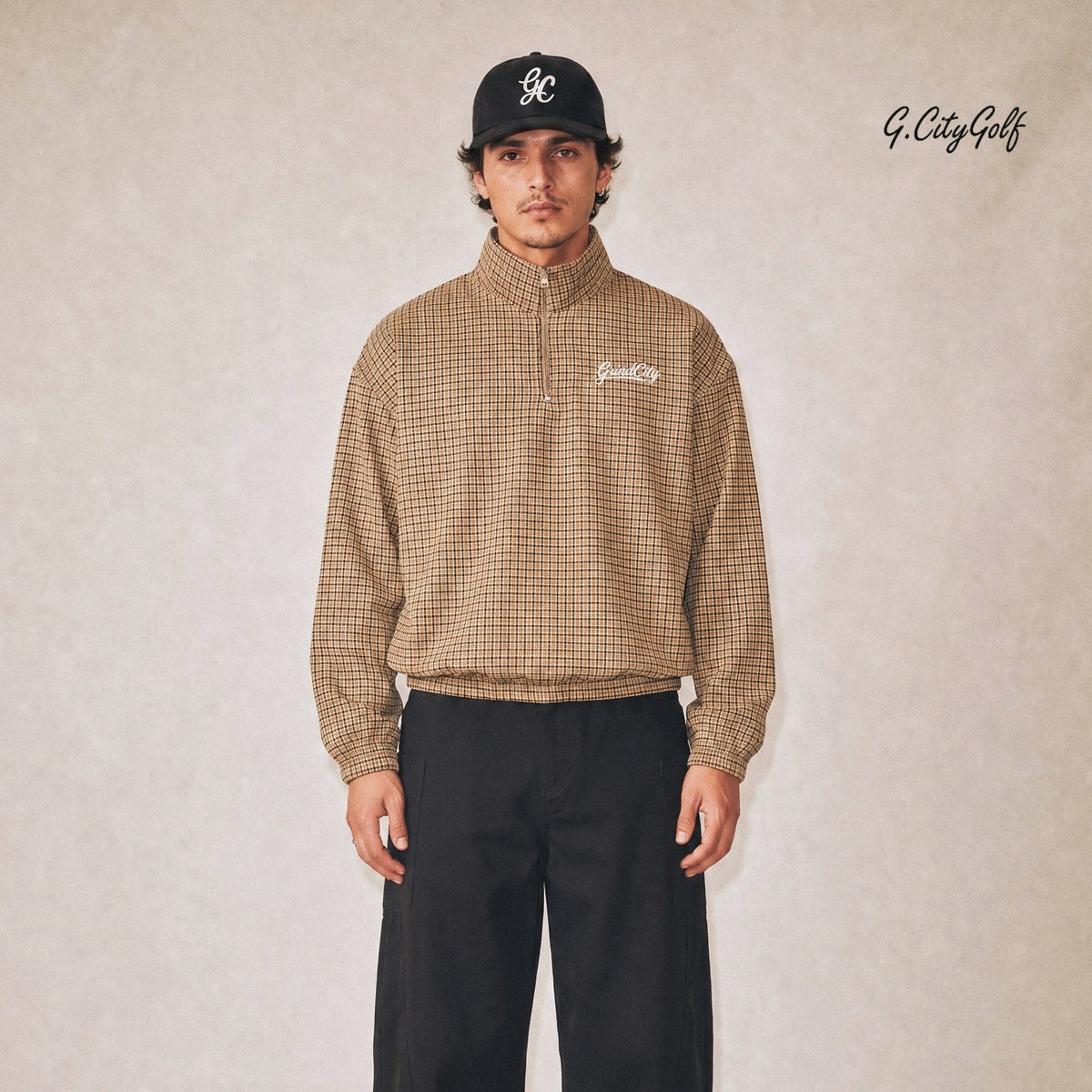 Checked In Quarter Zip
